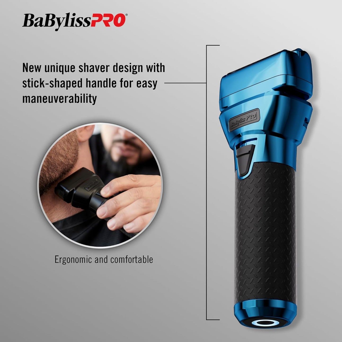 BabylissPro FXOne BlueFX Cordless Double Foil Shaver