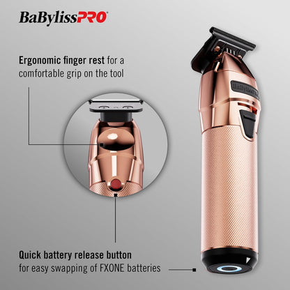 BaBylissPRO FXONE Cordless Trimmer Rose Gold FX799RG