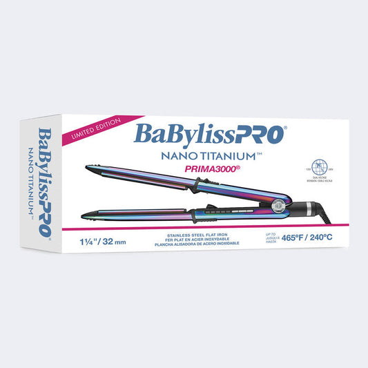 Babylisspro Limited Edition Iridescent Nano Titanium Prima 3000 Flat Iron Bntrb3000Tuc