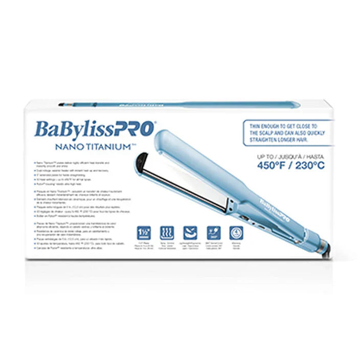 BaBylissPRO Nano Titanium Ultra-thin 1½" Straightener BNT4073TUC