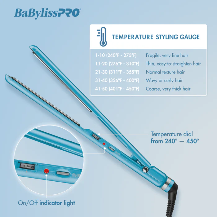 BaBylissPRO Nano Titanium Ultra-thin 1½" Straightener BNT4073TUC