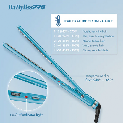 BaBylissPRO Nano Titanium Ultra-thin 1½" Straightener BNT4073TUC