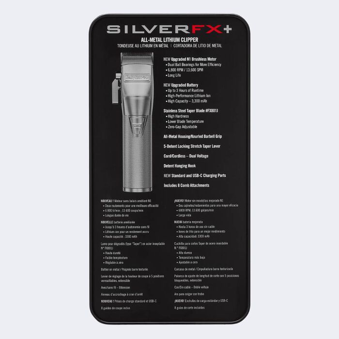 BaBylissPRO SilverFX Clipper FX870S